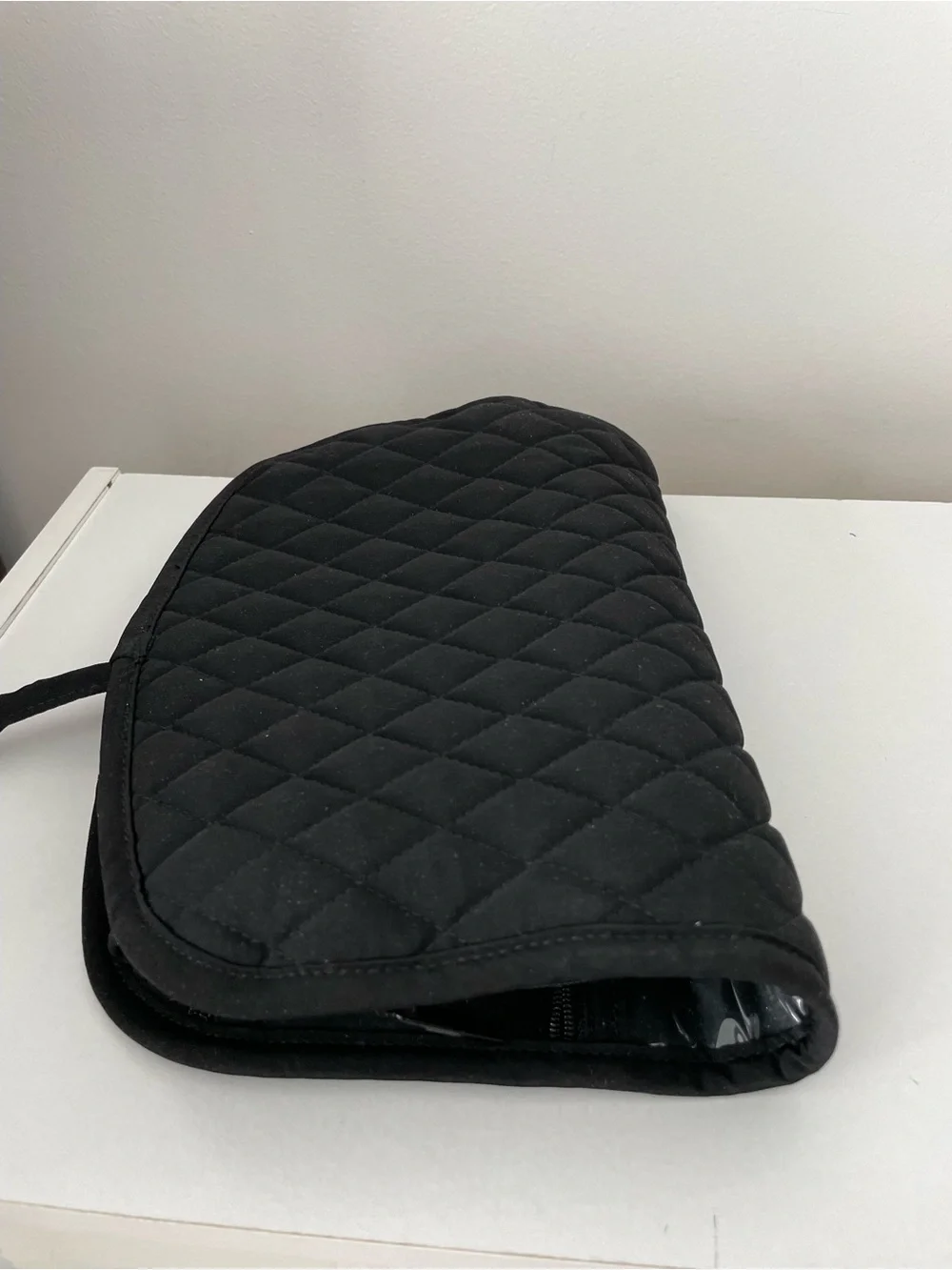 Vera Bradley Black Quilted travel toiletry and cosmetic pouch - NWT!